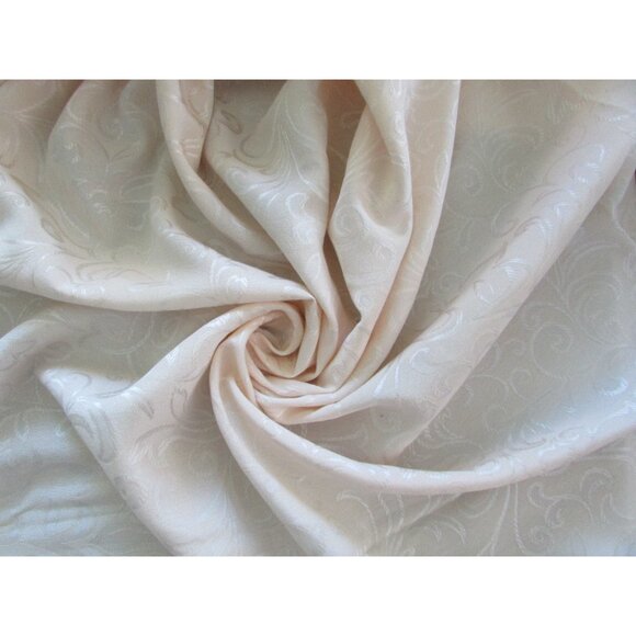 Jacquard Fabric - Creamy Off White - 74" x 100" - Picture 10 of 16